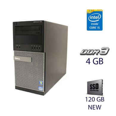 Системный блок Dell OptiPlex 790 Tower / Intel Core i5-2400 (4 ядра по 3.1 - 3.4 GHz) / 4 GB DDR3 / 120 GB SSD NEW / DVD-RW