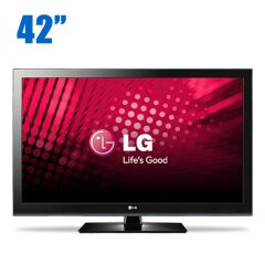 Телевизор LG 42CS560-ZD / 42" (1920х1080) Edge / 340 кд/м² / PAL, SECAM, NTSC / DVB-T, DVB-C / SCART, HDMI, VGA, USB 2.0 + Пульт дистанційного керування + Настінний кронштейн