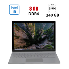 Ультрабук-трансформер Microsoft Surface Book 2 / 13.5" (3000x2000) IPS Touch / Intel Core i5-7300U (2 (4) ядра по 2.6 - 3.5 GHz) / 8 GB DDR3 / 240 GB SSD / Intel HD Graphics 620 / WebCam