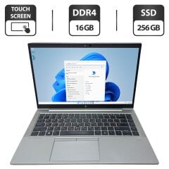 Ультрабук Б-класс HP EliteBook 845 G7 / 14" (1920x1080) TN Touch / AMD Ryzen 5 Pro 4650U (6 (12) ядер по 2.1 - 4.0 GHz) / 16 GB DDR4 / 256 GB SSD / AMD Radeon RX Vega 6 Graphics / WebCam