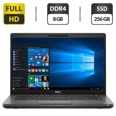 Ультрабук Dell Latitude 5400 / 14" (1920x1080) IPS / Intel Core i5-8350U (4 (8) ядра по 1.7 - 3.6 GHz) / 8 GB DDR4 / 256 GB SSD / Intel UHD Graphics 620 / WebCam / HDMI / Windows 10 Pro
