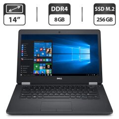 Ультрабук Dell Latitude E5470 / 14" (1366x768) TN / Intel Core i5-6440HQ (4 ядра по 2.6 - 3.5 GHz) / 8 GB DDR4 / 256 GB SSD M.2 / Intel HD Graphics 530 / WebCam / HDMI