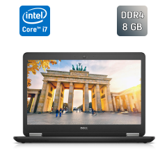 Ультрабук Dell Latitude E7470 / 14" (1920x1080) IPS / Intel Core i7-6600U (2 (4) ядра по 2.6 - 3.4 GHz) / 8 GB DDR4 / 256 GB SSD / Intel HD Graphics 520 / WebCam / Fingerprint / Windows 10