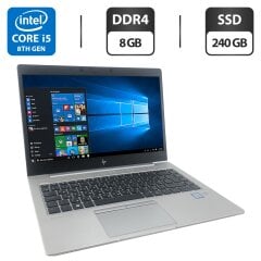 Ультрабук HP EliteBook 840 G5 / 14" (1920x1080) IPS / Intel Core i5-8250U (4 (8) ядра по 1.6 - 3.4 GHz) / 8 GB DDR4 / 240 GB SSD / Intel UHD Graphics 620 / WebCam