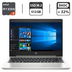 Ультрабук HP ProBook 445 G7 / 14" (1920x1080) IPS / AMD Ryzen 5 4500U (6 ядер по 2.3 - 4.0 GHz) / 12 GB DDR4 / 512 GB SSD M.2 / AMD Radeon RX Vega 6 / WebCam / HDMI / Windows 10 Pro