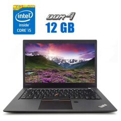 Ультрабук Lenovo ThinkPad T470s / 14" (1920x1080) IPS / Intel Core i5-6300U (2 (4) ядра 2.4 - 3.0 GHz) / 12 GB DDR4 / 256 GB SSD / Intel HD Graphics 520 / WebCam / HDMI
