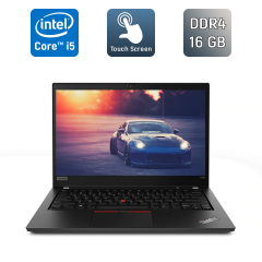 Ультрабук Lenovo ThinkPad T490s / 14" (1920x1080) IPS Touch / Intel Core i7-8565U (4 (8) ядра по 1.8 - 4.6 GHz) / 16 GB DDR4 / 256 GB SSD / Intel UHD Graphics / WebCam / TouchID / Windows 10