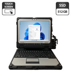Захищений планшет Panasonic Toughbook CF-33 / 12" (2160x1440) IPS Touch / Intel Core i5-7300U (2 (4) ядра по 2.6 - 3.5 GHz) / 16 GB DDR3 / 512 GB SSD / Intel HD Graphics 620 / WebCam / Стилус / Два АКБ / Док-станція