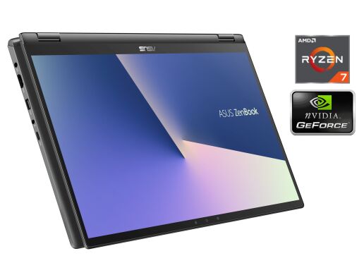 Ігровий ультрабук-трансформер Asus ZenBook Flip 15 Q508UG / 15.6" (1920x1080) IPS Touch / AMD Ryzen 7 5700U (8 (16) ядра по 1.8 - 4.3 GHz) / 8 GB DDR4 / 512 GB SSD NVMe / nVidia GeForce MX450, 2 GB GDDR5, 64-bit / WebCam