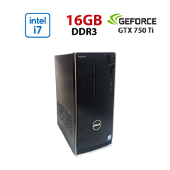 Ігровий ПК Dell Inspirion 3650 / Intel Core i7-6700K (4 (8) ядра по 4.0 - 4.2 GHz) / 16 GB DDR3 / 512 GB SSD / nVidia GeForce GTX 750 Ti, 2GB GDDR5, 128-bit / Wi-Fi+Bluetooth / DVD / Win 10 Home Lic