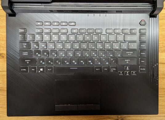 Игровой ноутбук Б-класс Asus Rog Strix G531G / 15.6" (1920x1080) IPS / Intel Core i7-9750H (6 (12) ядер по 2.6 - 4.5 GHz) / 16 GB DDR4 / 512 GB SSD / nVidia GeForce GTX 1650, 4 GB GDDR6, 128-bit / WebCam / Windows 10