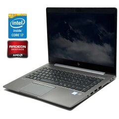 Ігровий ультрабук HP ZBook 14u G6 / 14" (1920x1080) IPS / Intel Core i7-8565U (4 (8) ядра по 1.8 - 4.6 GHz) / 16 GB DDR4 / 512 GB SSD / AMD Radeon Pro WX 3200, 4 GB GDDR5, 128-bit / WebCam / Win 11