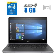 Ультрабук HP ProBook 440 G5 / 14" (1920x1080) IPS / Intel Core i5-8250U (4 (8) ядра по 1.6 - 3.4 GHz) / 8 GB DDR4 / 128 GB SSD M.2 / Intel HD Graphics 620 / WebCam