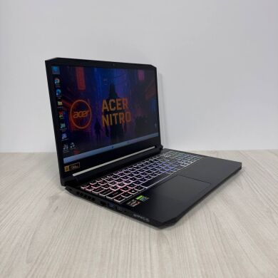 Ігровий ноутбук Б-клас Acer Nitro 5 AN515-45 / 15.6" (1920x1080) IPS / AMD Ryzen 7 5800H (8 (16) ядер по 3.2 - 4.4 GHz) / 16 GB DDR4 / 1000 GB SSD NVMe / nVidia GeForce RTX 3070, 8 GB GDDR6, 256-bit / WebCam