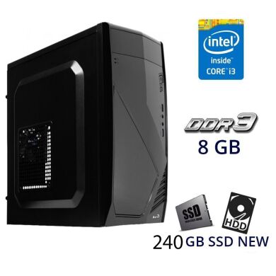 Комп'ютер Aerocool PGS CS-102 NEW / Intel Core i3-4150T (2 (4) ядра по 3.0 GHz) / 8 GB DDR3 / 240 GB SSD NEW Комп'ютер Aerocool PGS CS-102 NEW / Intel Core i3-4150T (2 (4) ядра по 3.0 GHz) / 8 GB DDR3 / 240 GB SSD NEW