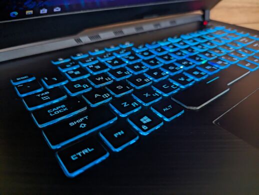 Игровой ноутбук Б-класс Asus Rog Strix G531G / 15.6" (1920x1080) IPS / Intel Core i7-9750H (6 (12) ядер по 2.6 - 4.5 GHz) / 16 GB DDR4 / 512 GB SSD / nVidia GeForce GTX 1650, 4 GB GDDR6, 128-bit / WebCam / Windows 10