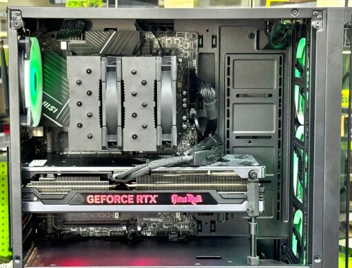 Игровой ПК MSI Pro Tower / Intel Core i7-13700 (16 (24) ядер по 2.1 - 5.2 GHz) / 32 GB DDR5 / 1000 GB SSD + 1000 GB HDD / nVidia GeForce RTX 4070 Ti, 12 GB GDDR6, 192-bit / 1000W / Win 11