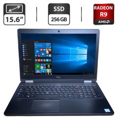 Мобильная рабочая станция Dell Precision 3510 / 15.6" (1366x768) TN / Intel Core i7-6820HQ (4 (8) ядра по 2.7 - 3.6 GHz) / 8 GB DDR4 / 256 GB SSD / AMD Radeon R9 M360, 2 GB GDDR5, 128-bit / WebCam