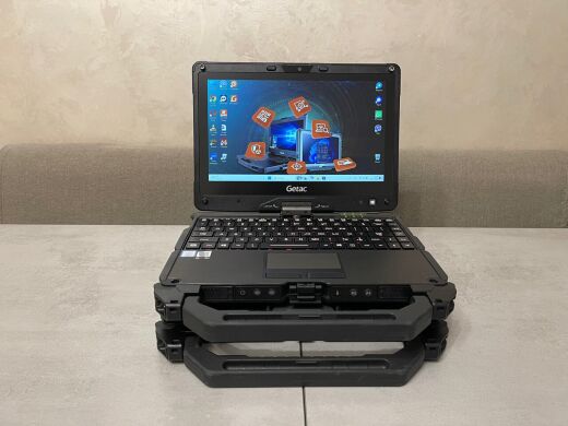 Захищений ноутбук-трансформер Getac V110 G5 / 11.6" (1920x1080) IPS Touch / Intel Core i5-8265U (4 (8) ядра по 1.6 - 3.9 GHz) / 16 GB DDR4 / 256 GB SSD / Intel UHD Graphics / WebCam / Стилус / Два АКБ
