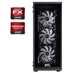 Ігровий ПК Б-клас GTL Gaming X3602B Tower / AMD FX-8300 (8 ядер по 3.3 - 4.2 GHz) / 16 GB DDR3 / 120 GB SSD + 1000 GB HDD / AMD Radeon RX 470, 4 GB GDDR5, 256-bit / 650W