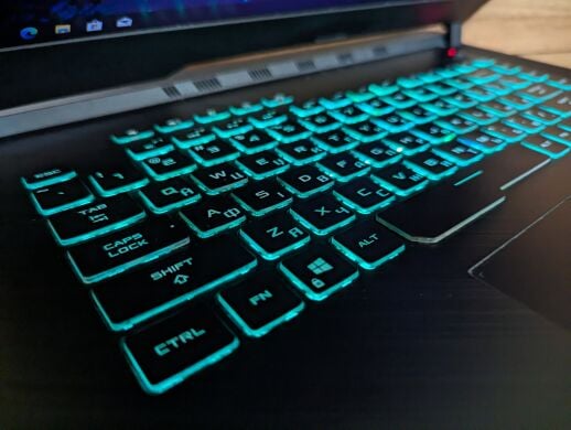 Игровой ноутбук Б-класс Asus Rog Strix G531G / 15.6" (1920x1080) IPS / Intel Core i7-9750H (6 (12) ядер по 2.6 - 4.5 GHz) / 16 GB DDR4 / 512 GB SSD / nVidia GeForce GTX 1650, 4 GB GDDR6, 128-bit / WebCam / Windows 10