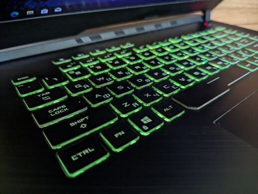 Игровой ноутбук Б-класс Asus Rog Strix G531G / 15.6" (1920x1080) IPS / Intel Core i7-9750H (6 (12) ядер по 2.6 - 4.5 GHz) / 16 GB DDR4 / 512 GB SSD / nVidia GeForce GTX 1650, 4 GB GDDR6, 128-bit / WebCam / Windows 10