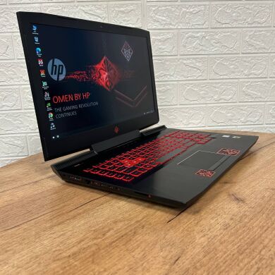 Игровой ноутбук Б-класс HP Omen 17t-an100 / 17.3" (1920x1080) IPS / Intel Core i7-8750H (6 (12) ядер по 2.2 - 4.1 GHz) / 16 GB DDR4 / 1000 GB SSD / nVidia GeForce GTX 1070, 8 GB GDDR5, 256-bit / WebCam Игровой ноутбук Б-класс HP Omen 17t-an100 / 17.3" (1920x1080) IPS / Intel Core i7-8750H (6 (12) ядер по 2.2 - 4.1 GHz) / 16 GB DDR4 / 1000 GB SSD / nVidia GeForce GTX 1070, 8 GB GDDR5, 256-bit / WebCam