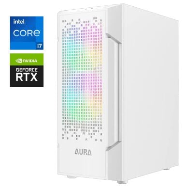 Игровой ПК Gamdias Aura GC7 ARGB White Tower / Intel Core i7-12700F (12 (20) ядер по 2.1 - 4.9 GHz) / 32 GB DDR4 / 512 GB SSD M.2 / nVidia GeForce RTX 5060, 8 GB GDDR7, 128-bit / 750W