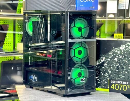 Игровой ПК MSI Pro Tower / Intel Core i7-13700 (16 (24) ядер по 2.1 - 5.2 GHz) / 32 GB DDR5 / 1000 GB SSD + 1000 GB HDD / nVidia GeForce RTX 4070 Ti, 12 GB GDDR6, 192-bit / 1000W / Win 11