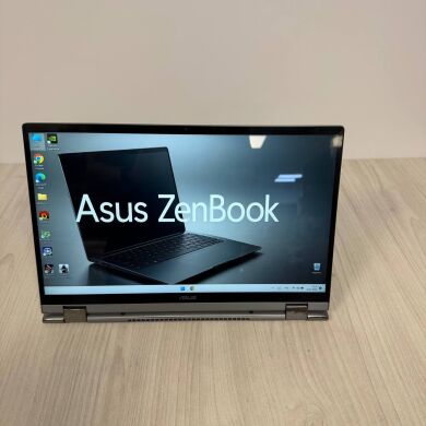 Ігровий ультрабук-трансформер Asus ZenBook Flip 15 Q508UG / 15.6" (1920x1080) IPS Touch / AMD Ryzen 7 5700U (8 (16) ядра по 1.8 - 4.3 GHz) / 8 GB DDR4 / 512 GB SSD NVMe / nVidia GeForce MX450, 2 GB GDDR5, 64-bit / WebCam