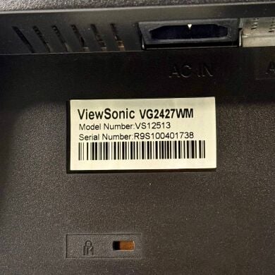 Монітор ViewSonic VG2427WM / 24" (1920x1080) TN / VGA, DVI, USB-Hub / VESA 100x100