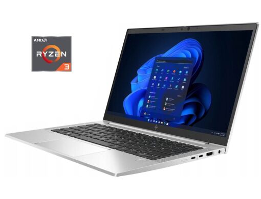 Ультрабук HP EliteBook 835 G8 / 13.3" (1920x1080) IPS / AMD Ryzen 3 Pro 5450U (4 (8) ядра по 2.6 - 4.0 GHz) / 16 GB DDR4 / 512 GB SSD / AMD Radeon RX Vega 5 Graphics / WebCam / Win 10 Pro