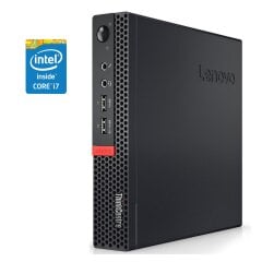 Неттоп Lenovo ThinkCentre M710q Tiny USFF / Intel Core i7-7700T (4 (8) ядра по 2.9 - 3.8 GHz) / 8 GB DDR4 / 256 GB SSD M.2 / Intel HD Graphics 630