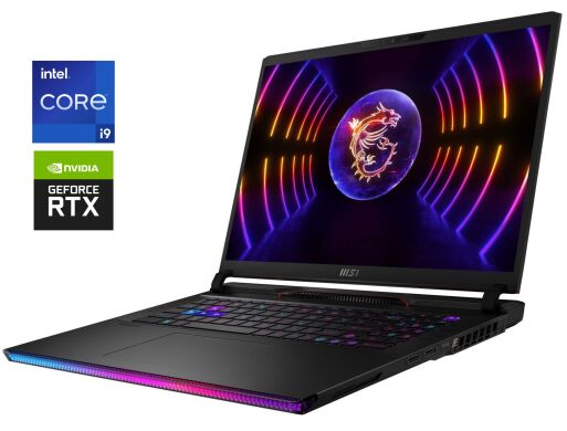 Ігровий ноутбук MSI Raider GE78 HX 13VH / 17" (2560x1600) IPS / Intel Core i9-13950HX (24 (32) ядра по 2.2 - 5.5 GHz) / 32 GB DDR5 / 2000 GB SSD / nVidia GeForce RTX 4080, 12 GB GDDR6X, 192-bit / WebCam / Win 11 Pro