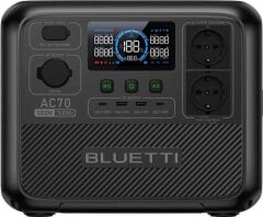 Новая зарядная станция Bluetti AC70 / 1000W / 768 Вт&sdot;ч / LiFePO4 / AC, DC, USB, USB Type-C