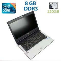Fujitsu LifeBook S781 / 14.1 (1366x768) TN / Intel Core i5-2430M (2 (4) ядра по 2.4 - 3.0 GHz) / 8 GB DDR3 / 250 GB HDD
