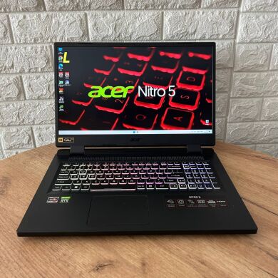 Игровой ноутбук Acer Nitro 5 AN517-42 / 17.3" (1920x1080) IPS / AMD Ryzen 7 6800H (8 (16) ядер по 3.2 - 4.7 GHz) / 16 GB DDR4 / 512 GB SSD / nVidia GeForce RTX 3060, 6 GB GDDR6, 192-bit / WebCam Игровой ноутбук Acer Nitro 5 AN517-42 / 17.3" (1920x1080) IPS / AMD Ryzen 7 6800H (8 (16) ядер по 3.2 - 4.7 GHz) / 16 GB DDR4 / 512 GB SSD / nVidia GeForce RTX 3060, 6 GB GDDR6, 192-bit / WebCam
