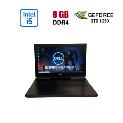 Ігровий ноутбук Б-клас Dell Inspiron 7567 / 15.6" (1920x1080) TN / Intel Core i5-7300HQ (4 ядра по 2.5 - 3.5 GHz) / 8 GB DDR4 / 256 GB SSD / nVidia GeForce GTX 1050, 4 GB GDDR5, 128-bit / WebCam