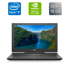 Игровой ноутбук Dell Inspiron 7577 / 15.6" (1920x1080) IPS / Intel Core i7-7700HQ (4 (8) ядра по 2.8 - 3.8 GHz) / 16 GB DDR4 / 512 GB SSD / nVidia GeForce GTX 1060, 6 GB GDDR5, 192-bit / WebCam / Windows 10
