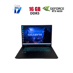 Ігровий ноутбук Gigabyte A16 CMH / 16" (1920x1080) IPS / Intel Core i7-13620H (10 (16) ядра по 3.6 - 4.9 GHz) / 16 GB DDR5 / 512 GB SSD / nVidia GeForce RTX 4050, 6 GB GDDR6, 96-bit / WebCam