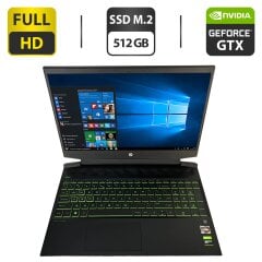 Игровой ноутбук HP Pavilion Gaming 15-ec0051nw / 15.6" (1920x1080) IPS / AMD Ryzen 5 3550H (4 (8) ядра по 2.1 - 3.7 GHz) / 16 GB DDR4 / 512 GB SSD M.2 / nVidia GeForce GTX 1050, 3 GB GDDR5, 96-bit / WebCam / HDMI