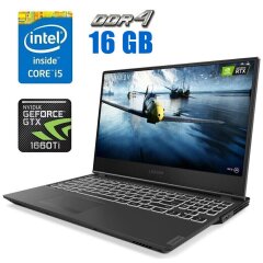 Ігровий ноутбук Lenovo Legion Y540-15IRH / 15.6" (1920x1080) IPS / Intel Core i5-9300H (4 (8) ядра по 2.4 - 4.1 GHz) / 16 GB DDR4 / 512 GB SSD / nVidia GeForce GTX 1660 Ti, 6 GB GDDR6, 192-bit / WebCam