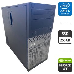 Компьютер Dell OptiPlex 390 Tower / Intel Core i7-2600 (4 (8) ядра по 3.4 - 3.8 GHz) / 16 GB DDR3 / 256 GB SSD / nVidia GeForce GT 530, 2 GB GDDR3, 64-bit / DVD-ROM
