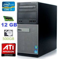 Комп'ютер Dell OptiPlex 790 Tower / Intel Core i7-2600 (4 (8) ядра по 3.4-3.8 GHz) / 12 GB DDR3 / 500 GB HDD / AMD Radeon HD 8490 1GB