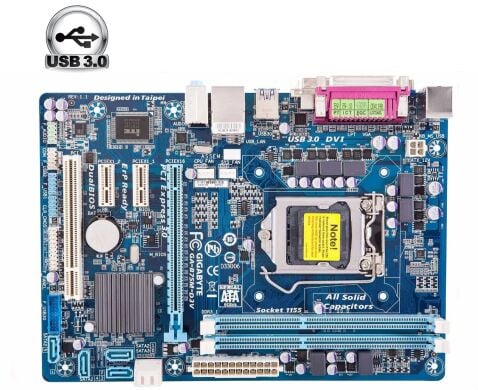 Материнская плата Gigabyte GA-B75M-D3V OEM / Socket LGA1155