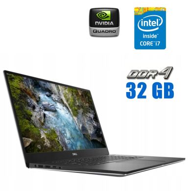 Мобільна робоча станція Dell Precision 5540 / 15.6" (3840x2160) IGZO Touch / Intel Core i7-9850H (6 (12) ядра по 2.6 - 4.6 GHz) / 32 GB DDR4 / 512 GB SSD / nVidia Quadro T1000, 4 GB GDDR5, 128-bit / WebCam 