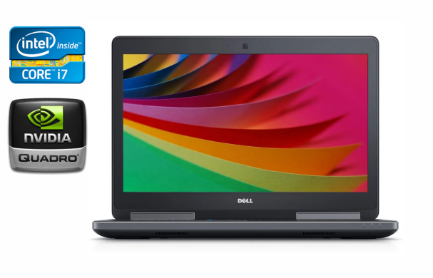 Мобільна робоча станція Dell Precision 7520 / 15.6" (1920x1080) IPS / Intel Core i7-7820HQ (4 (8) ядра по 2.9 - 3.9 GHz) / 32 GB DDR4 / 512 GB SSD / nVidia Quadro M2200, 4 GB GDDR5, 128-bit / WebCam / Windows 10