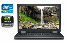 Мобільна робоча станція Dell Precision 7540 / 15.6" (1920x1080) IPS / Intel Core i7-9850H (6 (12) ядер по 2.6 - 4.6 GHz) / 32 GB DDR4 / 512 GB SSD / nVidia Quadro RTX 3000, 6 GB GDDR6, 192-bit / WebCam / Windows 10