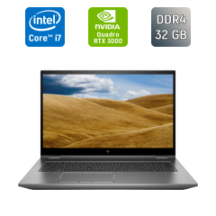 Мобільна робоча станція HP zBook Fury 17 G7 / 15.6" (1920x1080) IPS / Intel Core i7-10850H (6 (12) ядер по 2.7 - 5.1 GHz) / 32 GB DDR4 / 512 GB SSD / nVidia Quadro RTX 3000, 6 GB GDDR6, 192-bit / WebCam / TouchID / Windows 10