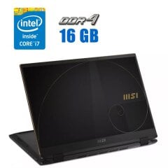 Ноутбук-трансформер MSI Summit E16 Flip Evo A11MT / 16" (2560x1600) IPS / Intel Core i7-1195G7 (4 (8) ядра по 2.9 - 5.0 GHz) / 16 GB DDR4 / 512 GB SSD M.2 / Intel Iris Xe Graphics / WebCam / Win 11 Pro